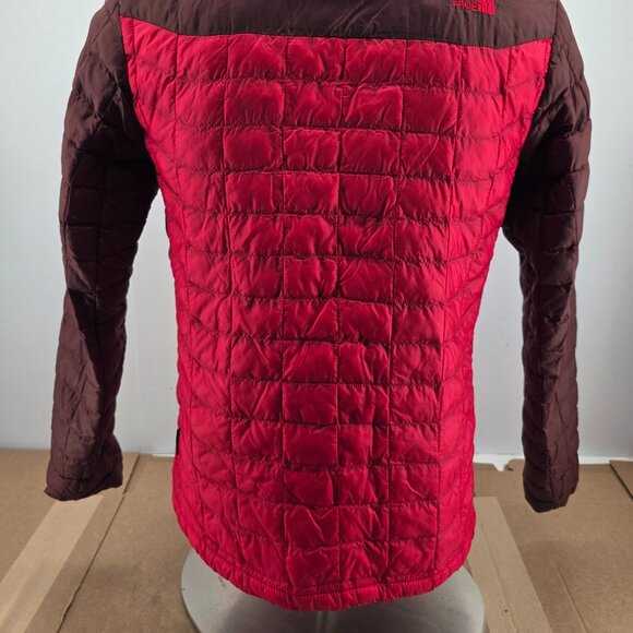North Face Jacket Mens Medium Two Tone  ThermoBall Eco Hooded Insulated Puffer - Picture 16 of 16